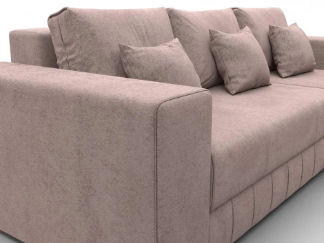 Диван угловой Лига-076 угол универсальный (ДСП/Пластик/Велюр/Бежевый) Лига Диванов 129847