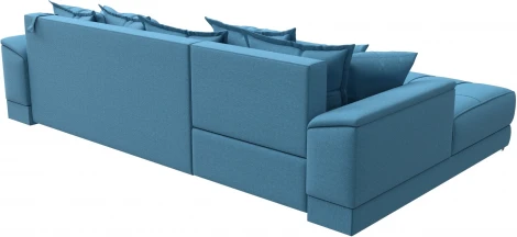 Диван угловой НордСтар левый угол (Голубой/Рогожка) Лига Диванов арт.123502L
