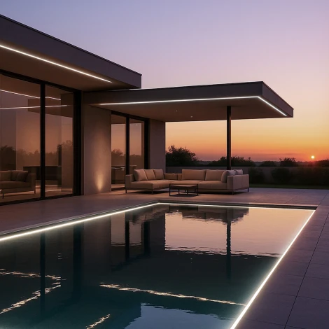 Лента светодиодная 480Led 14W IP68 6500K холодный белый Elektrostandard  COB 24V 480Led 14W IP68