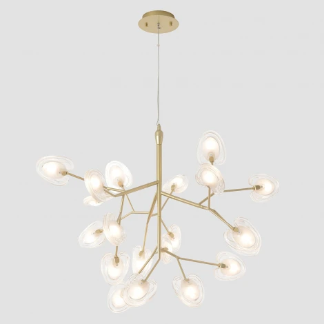 Подвесной светильник Crystal Lux SOLE SP20 GOLD (220V, на тросе, листья)