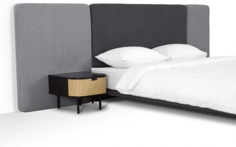 Кровать Licata ОГОГО (арт.709376), (Ткань,Рогожка,Микрошенилл/Серый)