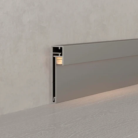 Профиль PLINTUS-H54B-2000 ANOD (Arlight, Алюминий) 046387