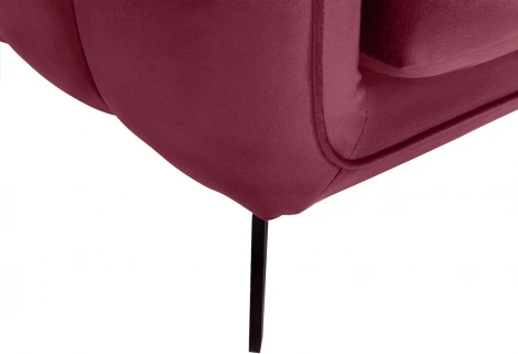 Диван Amsterdam трехместный ОГОГО (арт.761048), (Ткань/Бордовый)