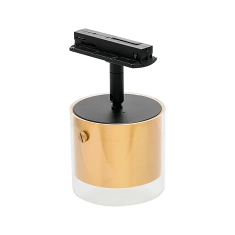 Трековый светильник однофазный Wolta WTL-GX53/07G под лампу GX53 Золотой ORO