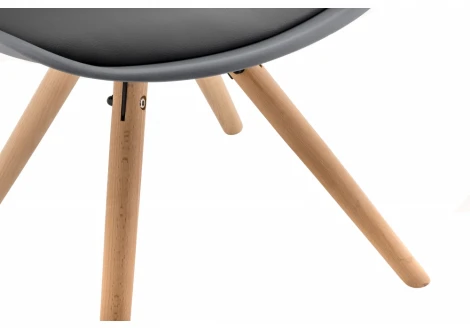 Обеденный стул Woodville Bonito серый 11328