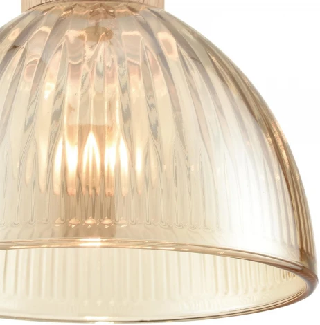 Подвесной светильник Lumion Natana 8054/1А дерево/амбер металл/стекло E27 1*60W 220V