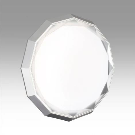 Настенно-потолочный светильник Sonex Vaxin 7671/DL пластик/белый/хром LED 48Вт 3000-6000К пульт ДУ (регулировка яркости, 220V, круглые, IP43)