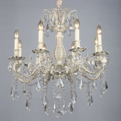 Подвесная люстра Omnilux Taranto OML-74403-08 (220V, на цепи, подсвечник, свеча)