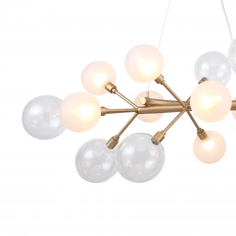 Подвесная люстра Favourite Babylon 2515-12P (220V, на тросе, шарики, молекулы)