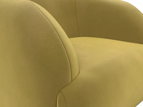 Кресло Лига-041 (Желтый/Микровельвет) Лига Диванов арт.121936
