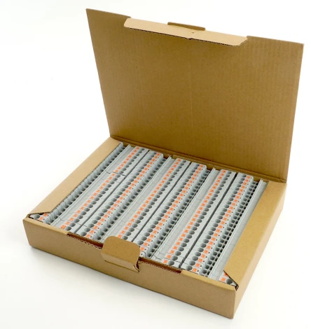 Зажим пружинный 2-х проводной проходной Stekker 49242