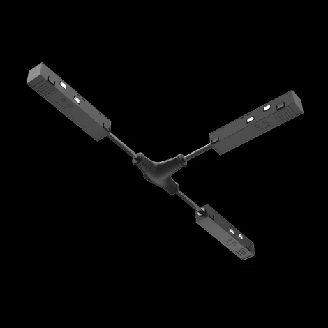 Коннектор питания Т-образный Exility черный (магнитный) Maytoni Technical TRA034CWT-42B (48V)