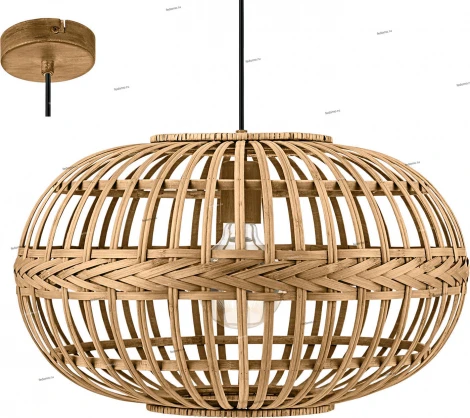 Подвесной светильник Eglo Amsfield 49771 (220V, на проводе, плетеные, клетка)