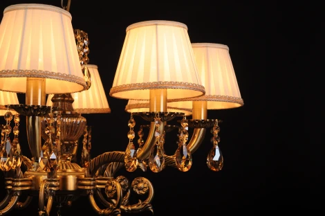 Подвесная люстра Sylvia L.8110-8BR CRISTAL-SHADE (220V, на цепи)