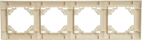 Рамка на 4 поста (слоновая кость) Stekker Эрна Элегант 49669