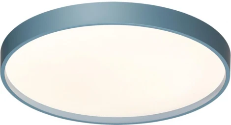 Настенно-потолочный светильник светодиодный Sonex Mavic 7745/DL COLOR SN пластик/белый/синий LED 48Вт 3000-6000К D380 IP43 пульт ДУ (220V, круглые)