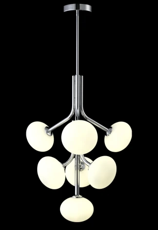 Потолочная люстра на штанге Crystal Lux Alicia SP7 CHROME/WHITE