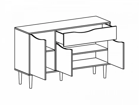 Тумба высокая Like ОГОГО 583886 (белый)