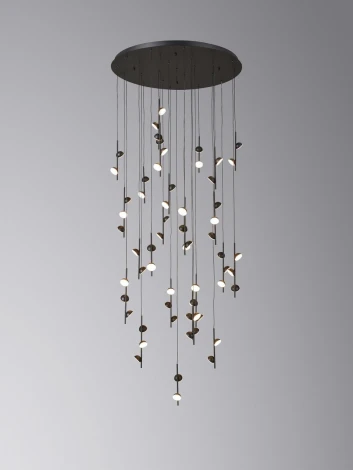 Потолочная люстра каскадная Alfa Light F3024-16 (LED, 220V, на проводе)