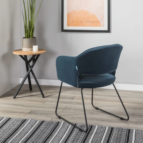 Кресло Oscar Diag blue/Линк R-Home арт.410118163h_Diagblue_черн