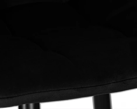 Набор 2 шт стул барный DOBRIN NICOLE (черные матовые ножки, черный велюр (108-77))