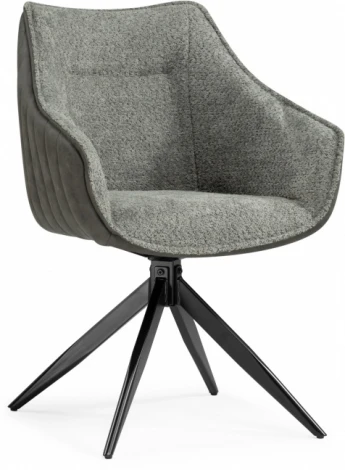 Стул на металлокаркасе Woodville Kansas gray / graphite gray / black арт.15834