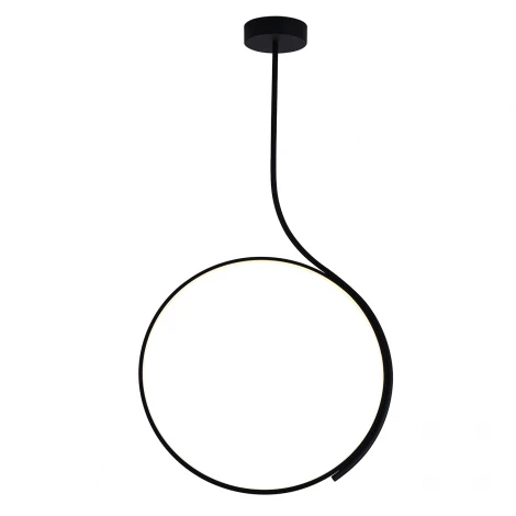 Потолочная люстра светодиодная на штанге кольцо Indigo Rodeo V000218L (14033/1P Black)