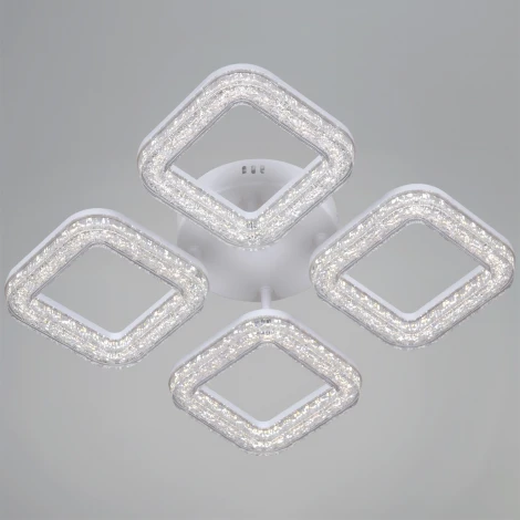 Потолочная люстра светодиодная на штанге с регулировкой цветовой температуры, яркости и ночным режимом Reluce 98290-0.3-04 WH