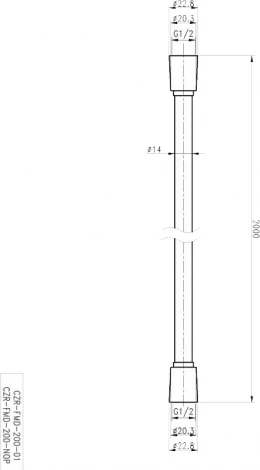 Душевой шланг Cezares CZR-FMD-200-01