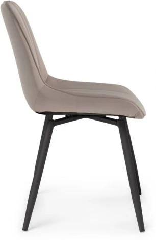 Стул на металлокаркасе Седа К крутящийся  (Седа крутящийся велюр латте / черный) Notta арт.520600