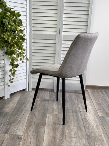 Стул CHIC VF-19/ VF-20 светло-серый/ серый/ черный каркас, ткань M-City 628M03701