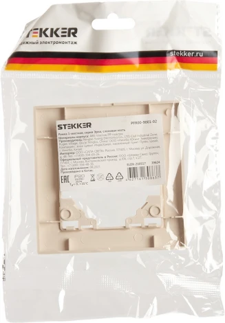 Рамка на 1 пост (слоновая кость) Stekker Эрна 39624