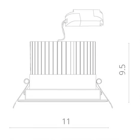 Встраиваемый точечный светильник Arte Lamp Apertura A3310PL-1WH