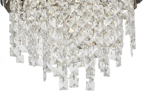 Подвесная люстра Lumina Deco Kruvia LDP 7045-400 BK+CHR (220V, на цепи)