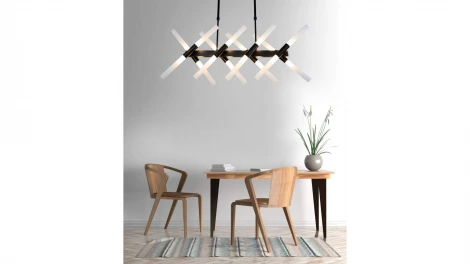 Потолочная люстра Lumina Deco Alford  LDP 6036-16 BK