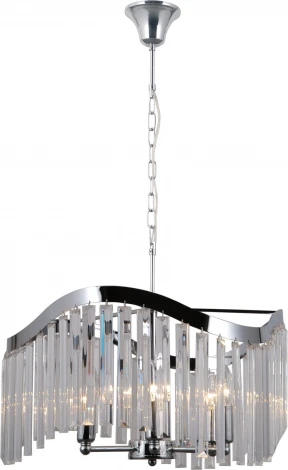 Подвесная люстра хрустальная Moderli Wave V10772-6P (220V, на цепи)