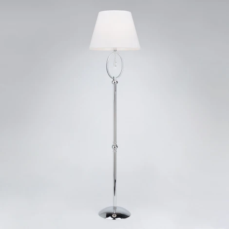 Торшер Eurosvet Madera 01056/1 хром/прозрачный хрусталь Strotskis (220V, подвески, выключатель)