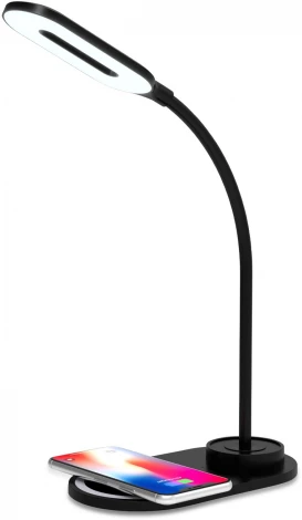 Офисная настольная лампа с беспроводным ЗУ Ambrella DE DE589 (LED, 220V, сенсорный выключатель)