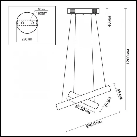 Подвесной светильник Odeon Light Constance 4603/54LA