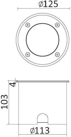 Встраиваемый светильник уличный светодиодный Oasis Light W7036A-3K SS