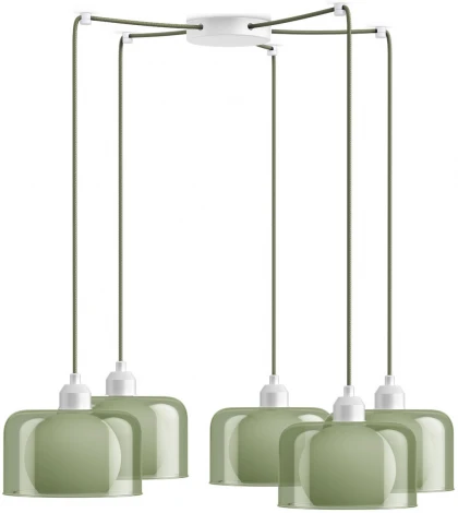 Подвесной светильник 33 ИДЕИ PND.113.03.01.002.WH-S.28.GC-S.02.WH (220V, на проводе, паук)