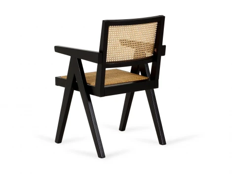 Комплект стульев Baltimore 2 шт. ОГОГО Обстановочка! 966325 (Массив,Дерево,Ротанг/Бежевый,Черный)