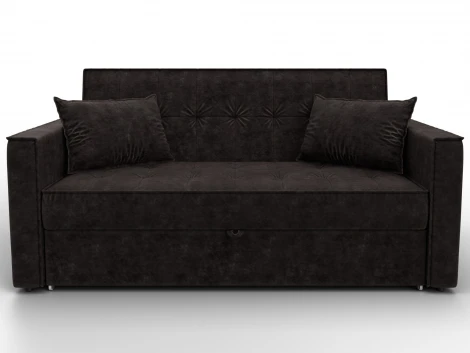 Диван прямой Лига-104 (140) (ЛДСП,Брус,Фанера,Велюр/Коричневый) Лига Диванов 134867