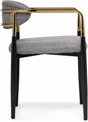 Стул на металлокаркасе Woodville Lord gray / black / gold