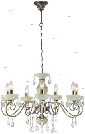 Подвесная люстра Arte Lamp Onyx Green A9592LM-7AB