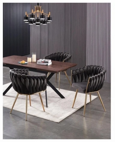 Стул Hesby Refuge Cadence (комплект 2 шт) серый, золотой