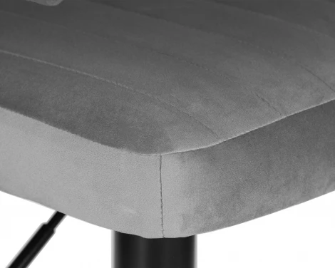 Набор 2 шт стул барный DOBRIN CHARLY BLACK (серый велюр (MJ9-75))