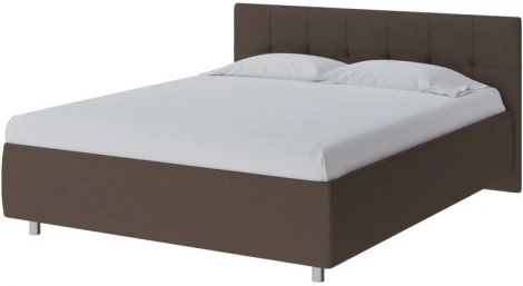 PROxSON Кровать Diamo без основания (Ткань: Рогожка Savana Chocolate (шоколад)) 80x200