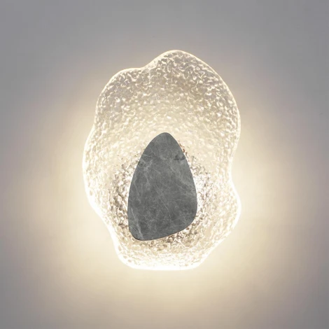 Настенный светильник Odeon Light Coralla 5461/12WLB черный/прозрачный/серый/металл/стекло/мрамор LED x 12W 3000K