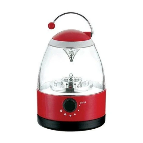 Фонарь ручной светодиодный Horoz, 1 плафон, красный с черным и прозрачным